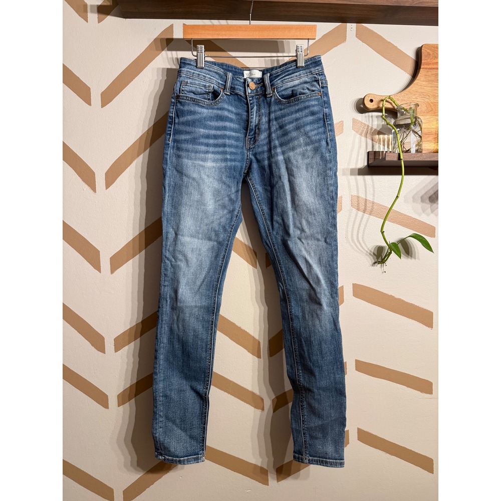 BKE Gabby Ankle Skinny Jeans Womens 25 Blue Medium Wash Stretch Denim
